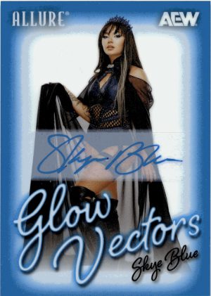2026 Upper Deck Allure AEW Glow Vectors Auto Skye Blue