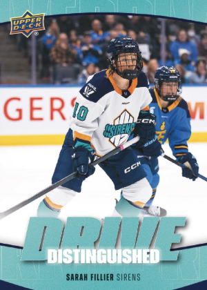 2026 Upper Deck Spring Expo Distinguished Drive Sarah Fillier MOCK UP