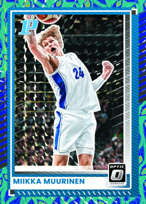 2025-26 Donruss Basketball Base Optic Peacock Mikka Muurinen 1st Prospect MOCK UP