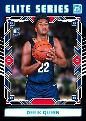 2025-26 Donruss Basketball Elite Series Black Derik Queen MOCK UP