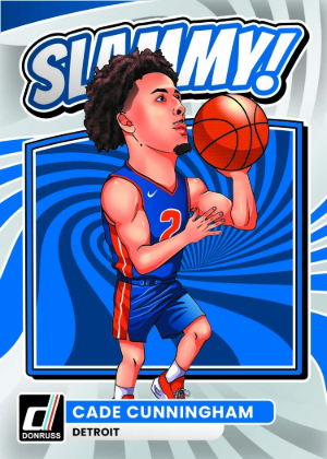 2025-26 Donruss Basketball Slammy Cade Cunningham MOCK UP
