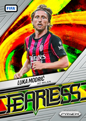 2025-26 Panini Prizm FIFA Soccer Fearless Luka Modric MOCK UP