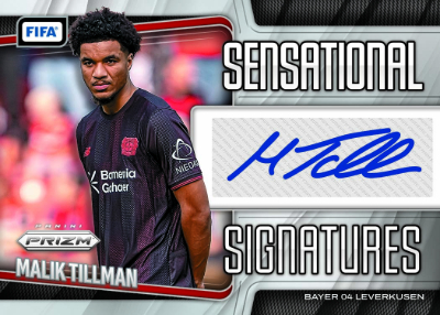 2025-26 Panini Prizm FIFA Soccer Sensational Signatures Malik Tillman MOCK UP