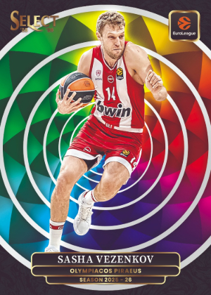 2025-26 Panini Select EuroLeague Basketball Color Wheel Sasha Vezenkov MOCK UP