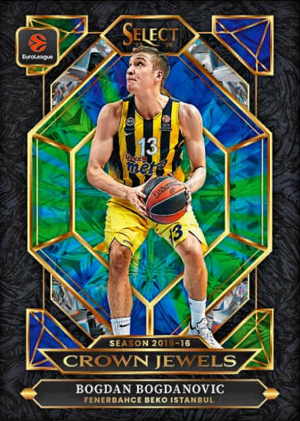 2025-26 Panini Select EuroLeague Basketball Crown Jewels Bogdan Bogdanovic MOCK UP