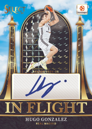 2025-26 Panini Select EuroLeague Basketball In Flight Signatures Hugo Gonzalez MOCK UP