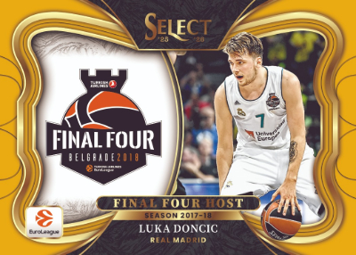 2025-26 Panini Select EuroLeague Basketball Select Hosts Gold Luka Doncic MOCK UP