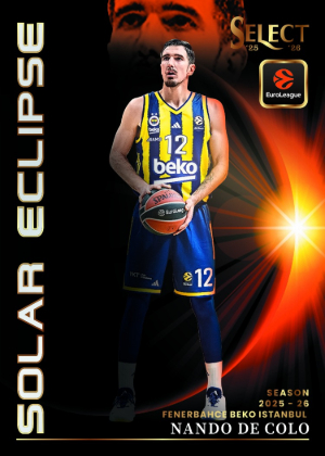 2025-26 Panini Select EuroLeague Basketball Solar Eclipse Nando de Colo MOCK UP