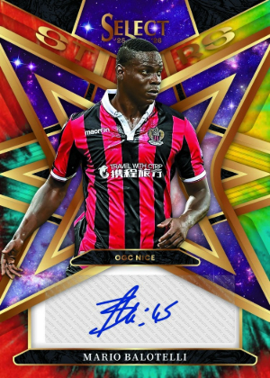 2025-26 Panini Select Ligue 1 Soccer Select Stars Signatures Mario Balotelli MOCK UP