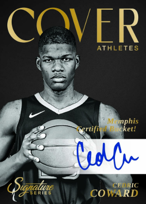 2025-26 Panini Signature Series Basketball Cover Athletes Cedric Coward MOCK UP 2025-26 Panini Signature Series Basketball Cover Athletes Cedric Coward MOCK UP