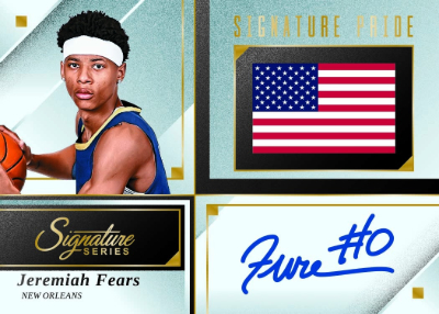 2025-26 Panini Signature Series Basketball Signature Pride Jeremiah Fears MOCK UP 2025-26 Panini Signature Series Basketball Signature Pride Jeremiah Fears MOCK UP
