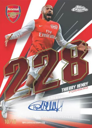 2025-26 Topps Chrome Arsenal 228 and Out Auto Thierry Henry MOCK UP 2025-26 Topps Chrome Arsenal 228 and Out Auto Thierry Henry MOCK UP