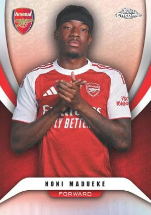 2025-26 Topps Chrome Arsenal Base Noni Madueke MOCK UP 2025-26 Topps Chrome Arsenal Base Noni Madueke MOCK UP