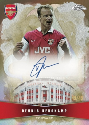 2025-26 Topps Chrome Arsenal Highbury Highs Auto Dennis Bergkamp MOCK UP 2025-26 Topps Chrome Arsenal Highbury Highs Auto Dennis Bergkamp MOCK UP