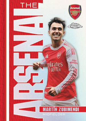 2025-26 Topps Chrome Arsenal The Arsenal Martin Zubimendi MOCK UP 2025-26 Topps Chrome Arsenal The Arsenal Martin Zubimendi MOCK UP