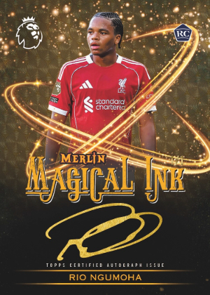 2025-26 Topps Merlin Premier League Soccer Magical Ink Rio Ngumoha MOCK UP 2025-26 Topps Merlin Premier League Soccer Magical Ink Rio Ngumoha MOCK UP