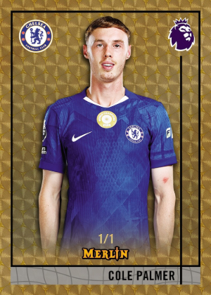 2025-26 Topps Merlin Premier League Soccer Merlin Premier League 1996 Edition SuperFractor Cole Palmer MOCK UP 2025-26 Topps Merlin Premier League Soccer Merlin Premier League 1996 Edition SuperFractor Cole Palmer MOCK UP