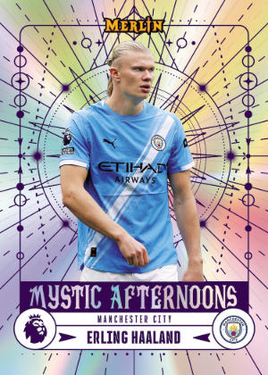 2025-26 Topps Merlin Premier League Soccer Mystic Afternoons Erling Haaland MOCK UP 2025-26 Topps Merlin Premier League Soccer Mystic Afternoons Erling Haaland MOCK UP
