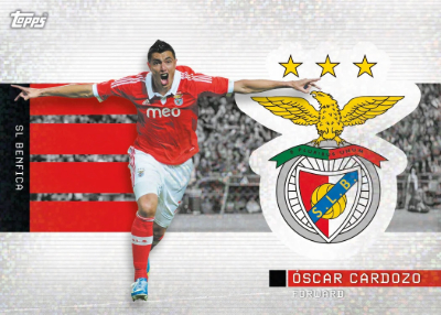 2025-26 Topps SL Benfica Team Set Soccer Base Soaring Eagle Oscar Cardoza MOCK UP