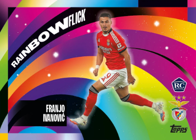 2025-26 Topps SL Benfica Team Set Soccer Rainbow Flick Franjo Ivanovic MOCK UP