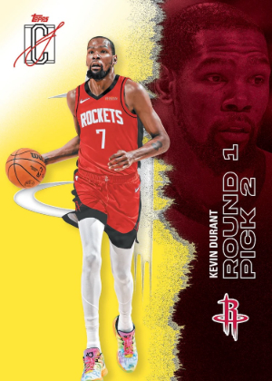 2025-26 Topps Signature Class Basketball Base Veteran Class Yellow Kevin Durant MOCK UP