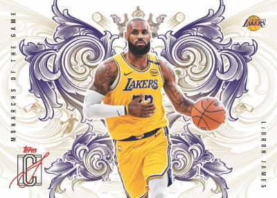 2025-26 Topps Signature Class Basketball Monarchs of the Game LeBron James MOCK UP