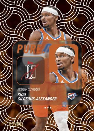 2025-26 Topps Signature Class Basketball Pure SGA MOCK UP