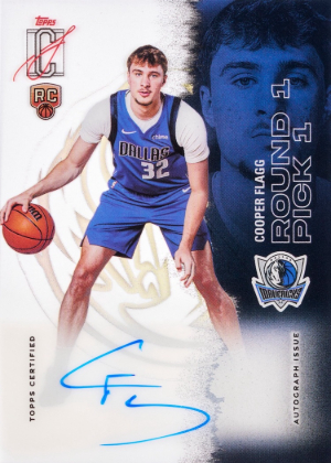 2025-26 Topps Signature Class Basketball Rookie Class Crystal Clear Auto Cooper Flagg MOCK UP