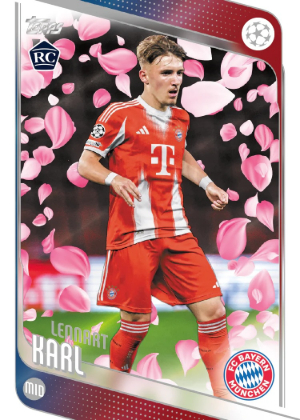 2025-26 Topps UEFA Japan Edition Soccer Base Cherry Blossom Variations Lennart Karl MOCK UP 2025-26 Topps UEFA Japan Edition Soccer Base Cherry Blossom Variations Lennart Karl MOCK UP