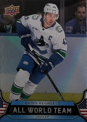 2025-26 Upper Deck Extended Series All-World Team Quinn Hughes 2025-26 Upper Deck Extended Series All-World Team Quinn Hughes