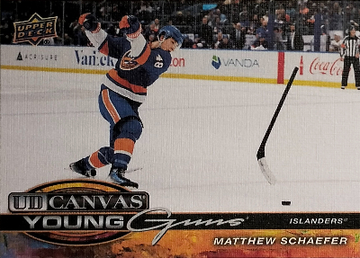 2025-26 Upper Deck Extended Series UD Canvas Young Guns Matthew Schaefer 2025-26 Upper Deck Extended Series UD Canvas Young Guns Matthew Schaefer