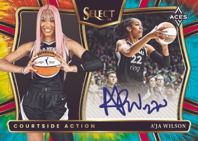 2025 Panini Select WNBA Courtside Action Auto Tie-Dye Aja Wilson MOCK UP 2025 Panini Select WNBA Courtside Action Auto Tie-Dye Aja Wilson MOCK UP