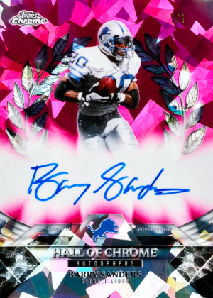 2025 Topps Chrome Sapphire Football Hall of Chrome Auto Padparadscha Barry Sanders MOCK UP 2025 Topps Chrome Sapphire Football Hall of Chrome Auto Padparadscha Barry Sanders MOCK UP