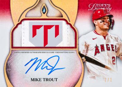 2025 Topps Dynasty Baseball Dynasty Auto Batting Glove Mike Trout MOCK UP 2025 Topps Dynasty Baseball Dynasty Auto Batting Glove Mike Trout MOCK UP