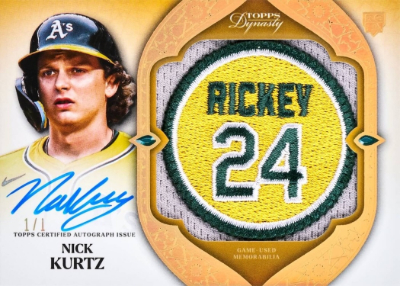 2025 Topps Dynasty Baseball Dynasty Auto Jumbo Patch Nick Kurtz MOCK UP 2025 Topps Dynasty Baseball Dynasty Auto Jumbo Patch Nick Kurtz MOCK UP