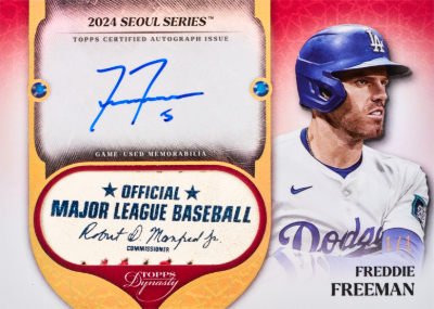 2025 Topps Dynasty Baseball Dynasty Auto Special Event Baseball Leather Freddie Freeman MOCK UP 2025 Topps Dynasty Baseball Dynasty Auto Special Event Baseball Leather Freddie Freeman MOCK UP