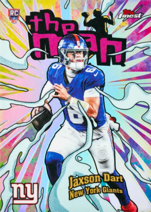 2025 Topps Finest Football The Man Jaxson Dart MOCK UP