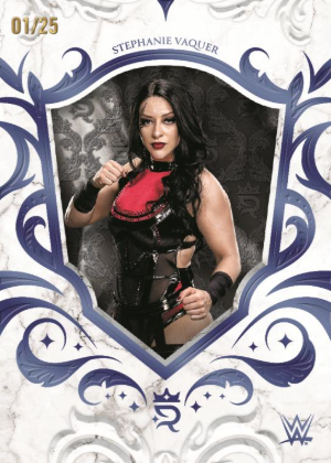 2025 Topps Royalty WWE Base Blue Stephanie Vaquer MOCK UP