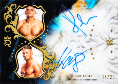 2025 Topps Royalty WWE Dual Auto Gunther, Ludwig Kaiser MOCK UP