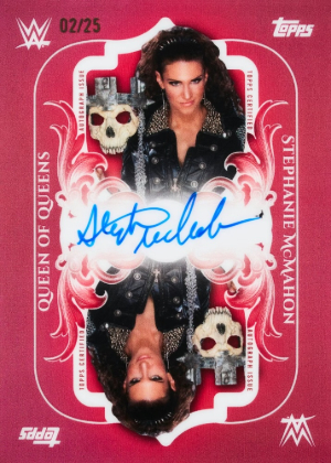 2025 Topps Royalty WWE Queen of Queens Auto Stephanie McMahon MOCK UP