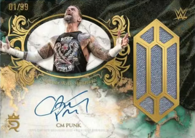 2025 Topps Royalty WWE Superior Relic Sigs CM Punk MOCK UP