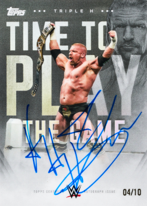 2025 Topps Royalty WWE Triple H Tribute Auto Triple H MOCK UP