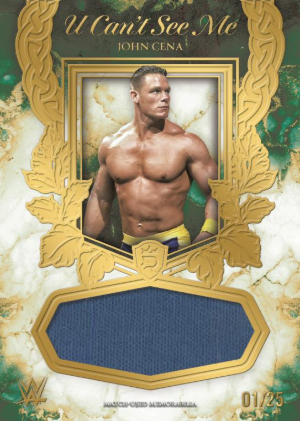 2025 Topps Royalty WWE U Cant See Me Relics John Cena MOCK UP