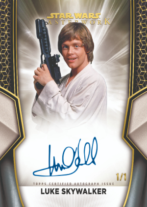 2025 Topps Star Wars Masterwork On-Card Auto Mark Hamill as Luke Skywalker MOCK UP