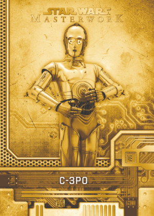 2025 Topps Star Wars Masterwork Short Circuit C-3PO MOCK UP