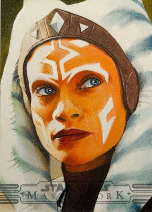 2025 Topps Star Wars Masterwork Sketch Ahsoka MOCK UP