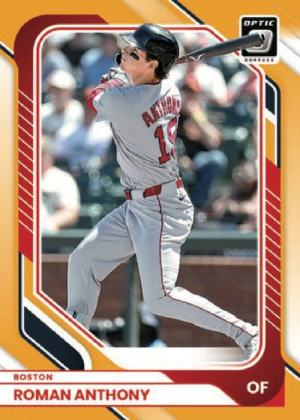 2026 Donruss Baseball Base Optic Veterans Gold Roman Anthony MOCK UP