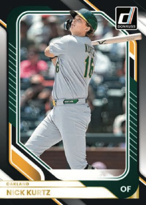 2026 Donruss Baseball Base Veterans Black Nick Kurtz MOCK UP