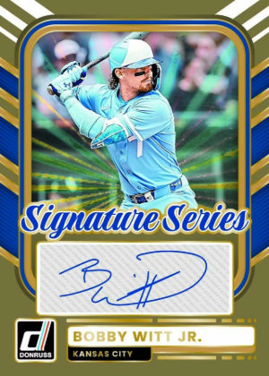 2026 Donruss Baseball Signature Series Gold Bobby Witt Jr MOCK UP