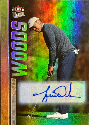 2026 Fleer Ultra Golf Base Rainbow Auto Tiger Woods 2026 Fleer Ultra Golf Base Rainbow Auto Tiger Woods